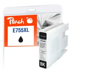Peach T7551 755XL kompatible Kartusche schwarz / für WorkForce Pro WF-8090 DW Serie / 130 ml