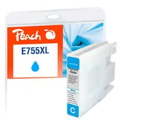 Peach T7552 755XL kompatible Kartusche blau / für WorkForce Pro WF-8090 DW Serie / 70 ml
