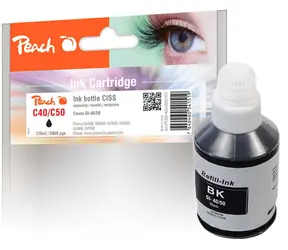 Peach CISS GI-40 50 alternative Tinte pigmentschwarz / Canon Pixma G 5040 & Pixma G 6040 / 170 ml