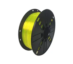 Gembird 3DP-PETG1.75-01-Y Filament PETG gelb / Schnur für 3D-Drucker / PETG / 1,75 mm / 1 kg