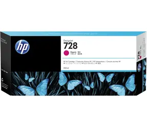 HP F9K16A Originalpatrone 728 (300 ml) Magenta / DesignJet T730&T830 / 300 ml