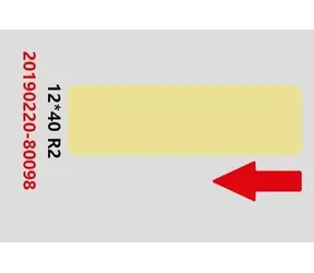 Niimbot Etiketten 12x40mm für D11 und D110 gelb