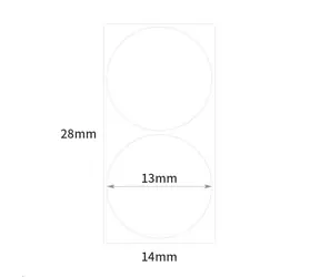 Niimbot R Etiketten 4x28mm für D11 und D110 weiß