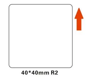 Niimbot Etiketten R 40x40 mm für B21 & B21S & B1 & B3S weiß / 180Stk 