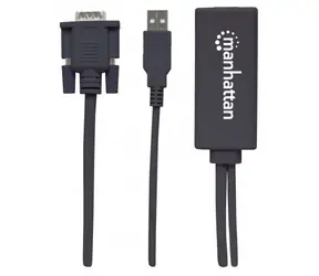 Manhattan Konverter von VGA und USB zu HDMI schwarz