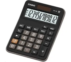 Casio MX 12 B schwarz / Tischrechner / zwölf Ziffern