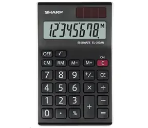 Sharp EL310ANWH schwarz-weiß / Tischrechner / achtstellig