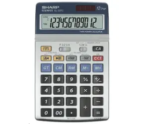Sharp SH-EL337C silber / Tischrechner / zwölfstellig