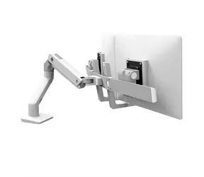 Ergotron HX Schreibtisch-Doppelmonitorarm / Schreibtischarm für 2 Monitore bis zu 32 Zoll / weiß