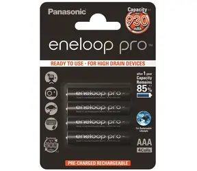 Panasonic Eneloop Pro Akku AAA 930 mAh / Ni-MH / 4 Stück / Blister