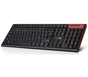 Connect IT CKB-3000-CS schwarz / Kabellose Tastatur / Low-Profile-Tasten / schlankes Design / CZ + SK-Layout
