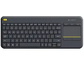 Logitech Wireless K400 PLUS US / Kabellose Tastatur / Touchpad / USB / USA