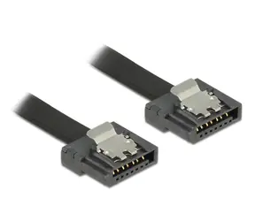 DeLock Kabel SATA FLEXI 6 Gb/s 30 cm schwarz