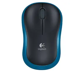 Logitech Wireless Mouse M185 / optisch / 3 Tasten / blau-schwarz