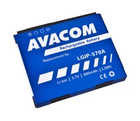 Avacom Akku für Mobiltelefon LG KP500 / Li- ION / 3,7 V / 880 mAh / Ersatz LGIP-570A