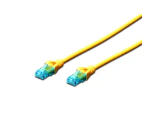 Digitus Ecoline Cable gelb 5m / UTP / CAT 5e / AWG 26:7 