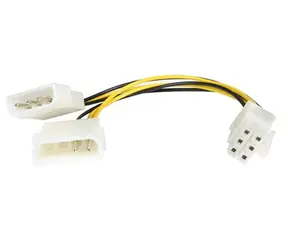 REDUKTION VGA-Netzteil 1x5,25M auf 1x5,25M+1x6pin PCIE