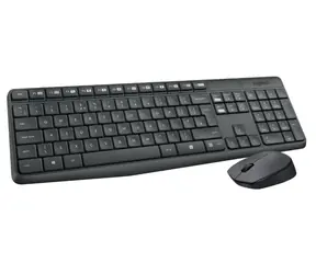 Logitech MK235 / Kabelloses Tastatur- und Mausset / CZ / Schwarz