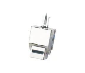 DATACOM Keystone CAT6 silber / STP / Dual-Mini