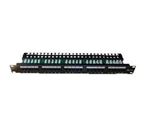 DATACOM Patchpanel ISDN 25p. / 1HE / Integriert / SCHWARZ / 19"