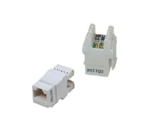 DATACOM UTP Keystone CAT5E Schwarz / Dual Slim / Back Notch