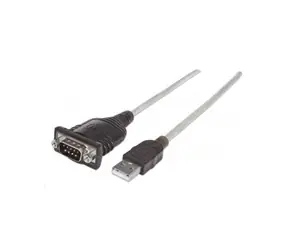 Manhattan USB-zu-Seriell Port Adapter Prolific PL-2303HXD Chip 45 cm