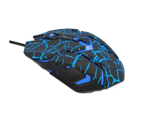 E-BLUE Maus Auroza Gaming (MMEBE39UGB0R) schwarz / Gaming / optisch / 4000DPI / 6tl. / 1 Rad / kabelgebunden (USB)