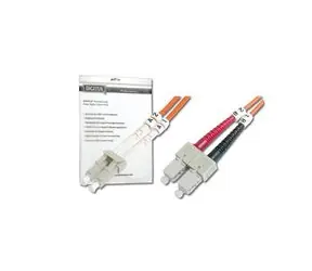 Digitus Glasfaser- Cable, LC auf SC, 50/125 µ, Duplex, Klasse OM3, 3 m