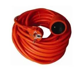 PremiumCord Verlängerungskabel 230V, 30m, orange, Stecker-Buchse