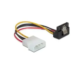 Netzteil Molex auf 1x SATA 15-polig vertikal nach unten, Metallverriegelung