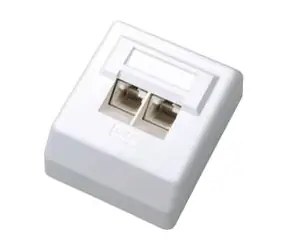 DATACOM Datendose UTP CAT6 2xRJ45 auf Putz 45st. Weiß