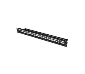 Digitus Blank Patch Panel, 24 Port, geschirmt, 1U, schwarz