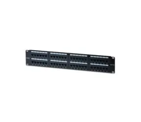 Digitus Patch Panel 19", CAT6, 8P8C, LSA, 2HE, 48 x RJ45, ungeschirmt, schwarz