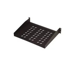 Digitus 19" fester Fachboden 2HE, belüftet, schwarz, 20kg 483x550x88mm