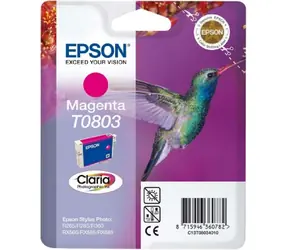 Epson T0803 Originalkartusche / 7,4 ml / Lila