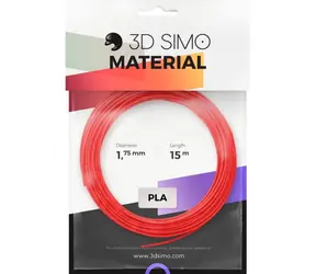 3DSimo Filament PLA II - rot & lila & grün 15m