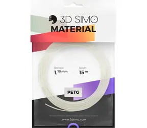 3DSimo Filament PETG PLA - weiß 15m