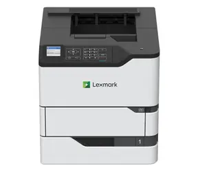 Lexmark MS821dn / s/w-Laserdrucker / A4 / 1200x1200dpi / 52ppm / 512MB / dup / LAN / USB