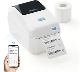 Niimbot K3 SMART White Etikettendrucker + Etikettenrolle (230 Stück) / 203 dpi / Bluetooth / USB