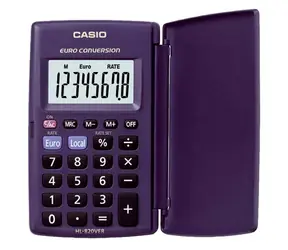 Casio HL 820 VER blau / Taschenrechner / acht Ziffern