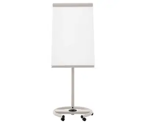 Magnetoplan Junior PLUS Mobil Flipchart-Magnettafel / 68x97 cm / Klapparme / Rollen