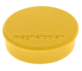 Magnetoplan Discofix Standard Magnete 30 mm gelb 10 Stk