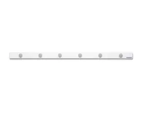 Magnetoplan Strip mit 6 selbstklebenden Magneten 1 m weiß