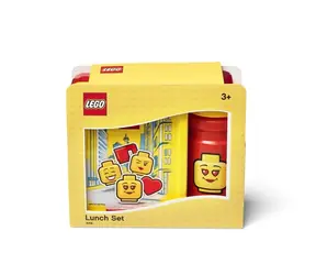 LEGO® Lunch 40581725 ICONIC Girl Snack-Set gelb-rot / Flasche und Box