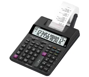 Casio HR 150 RCE schwarz / Taschenrechner / zwölf Ziffern / mit Druck / Dual Power / Zweifarbdruck