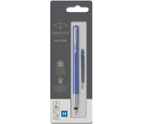 PARKER Vector Standard Blue Feder M / Füllfederhalter / Minenfarbe: Blau