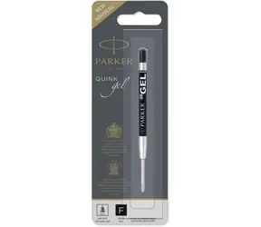 PARKER Quink Kugelschreiber Gel schwarze Spitze F 1 Stück / Gelmine für Kugelschreiber
