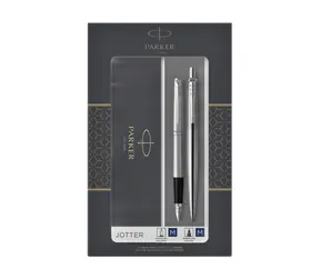 PARKER Jotter Stainless Steel CT Duoset / Füllfederhalter- und Kugelschreiber-Set