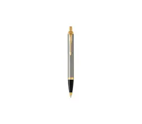 PARKER Royal IM Brushed Metal GT Feder M / Kugelschreiber / Minenfarbe: Blau