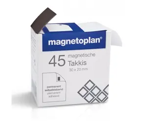 Magnetoplan Takkis (45 Stück) / Selbstklebende Magnete 